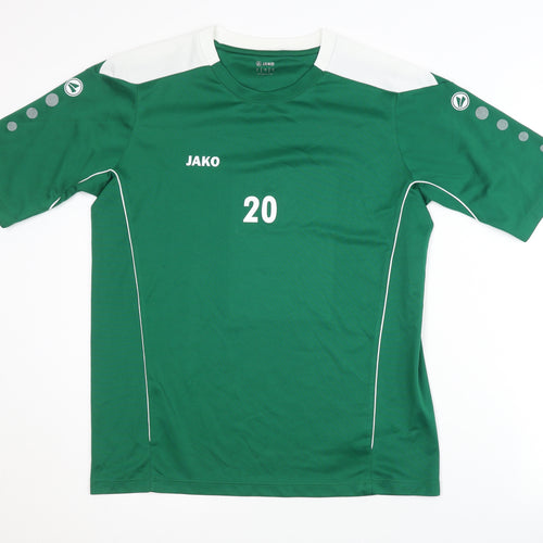 Jako Men's Green Short Sleeve Jersey Size M