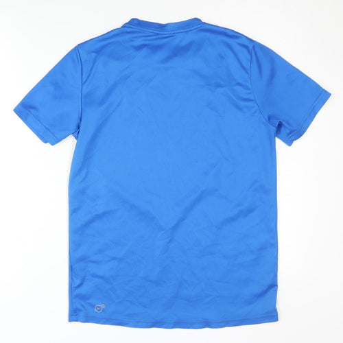 Puma Men's Blue Gym T-Shirt, Size S, Short Sleeve