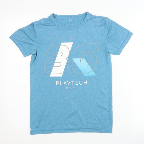 Name It Boys Blue Graphic T-Shirt, Size 10 Years, Casual