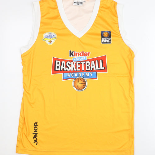 Kinder Sport Boys Yellow Basketball Sleeveless Tank Top