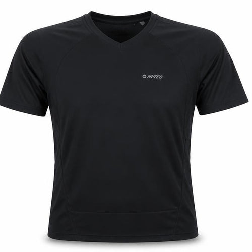 Hi-Tec Men's Black Sports T-Shirt, Size S, Quick Dry