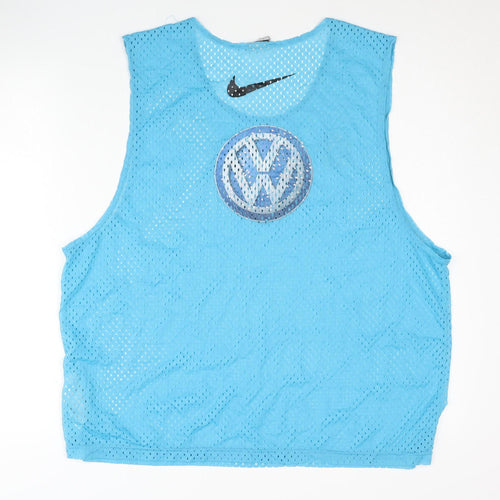 Nike Men's Blue Mesh Tank Top L Gym Jersey