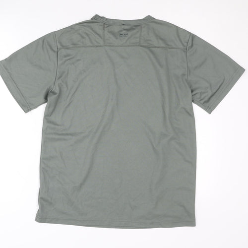 McKinley Mens Green Polyester T-Shirt, L, Activewear