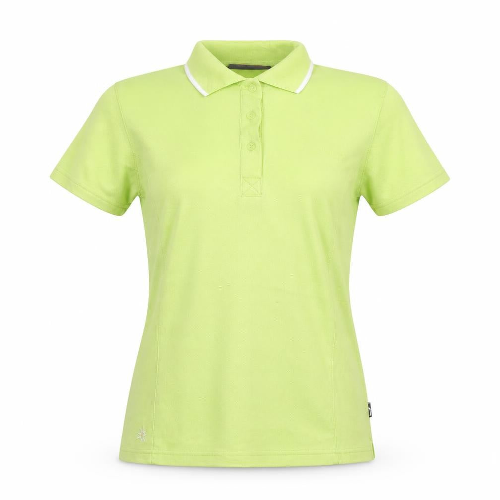 Front view of Outerwear Women Green Polo Shirt, size 8, Regular Fit