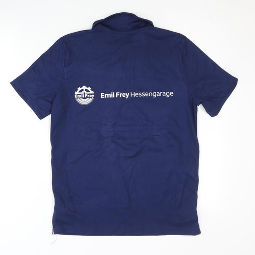 adidas Boys Blue Polo Top L Short Sleeve Football