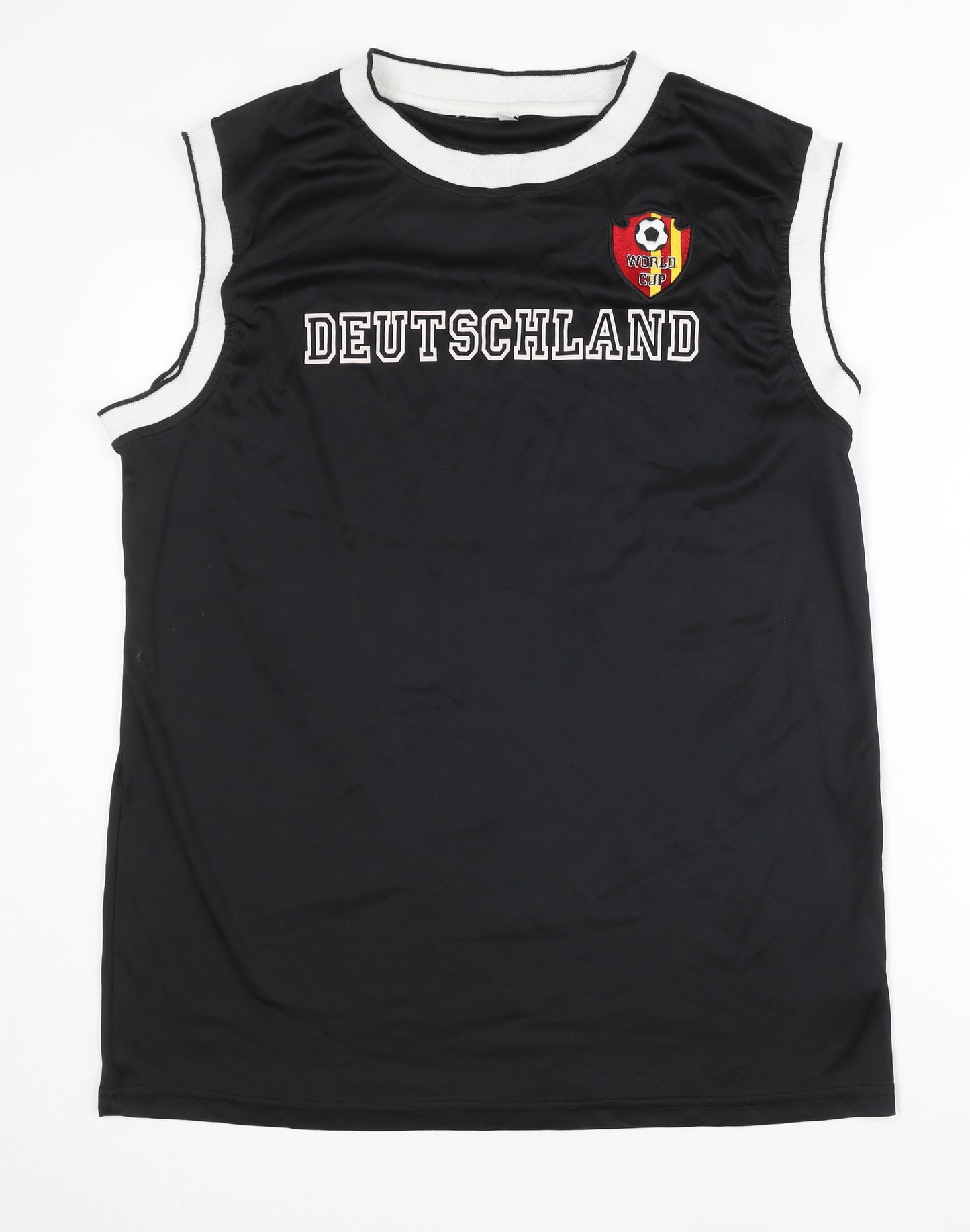 Half Moon Men's Black Football Tank Jersey L
