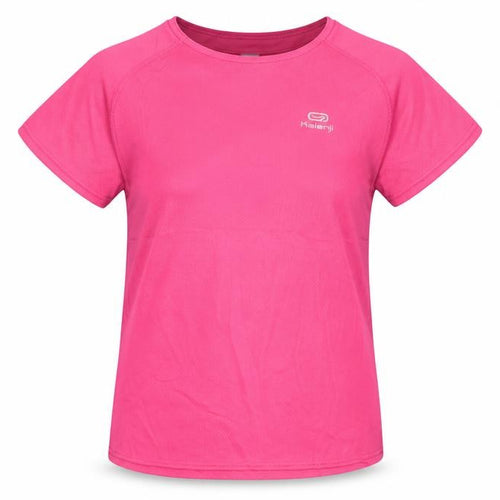 Decathlon Girls Pink T-Shirt, Size 18 Plus, Lightweight Sports Top