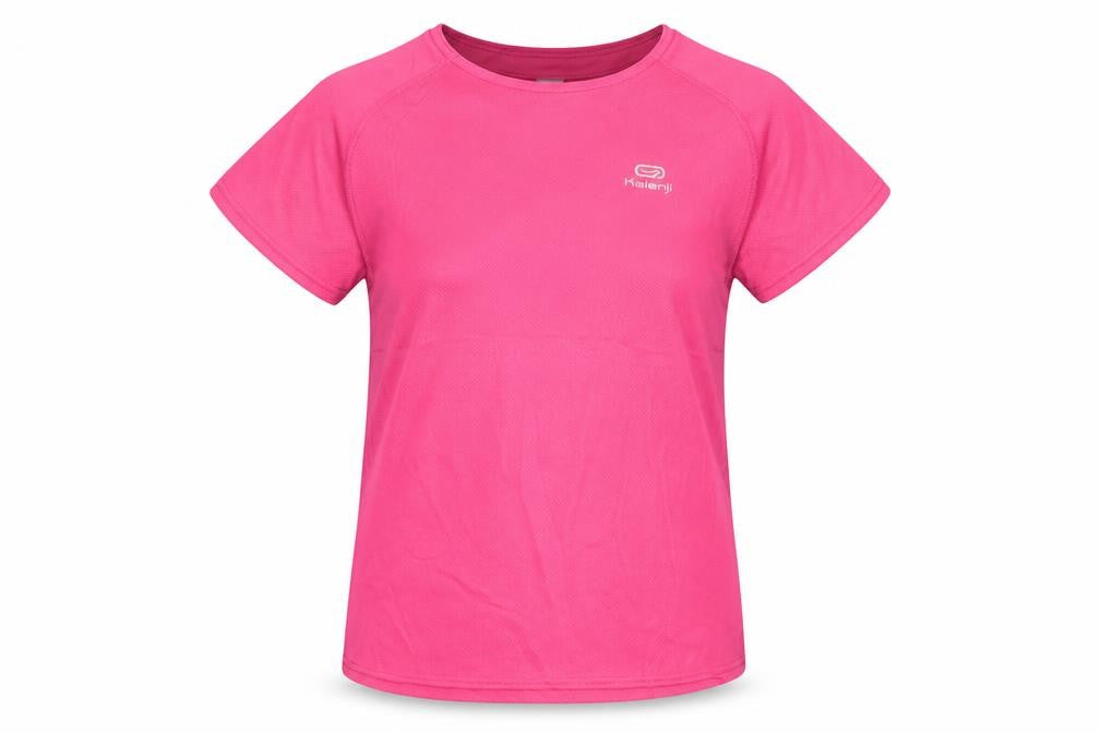 Decathlon Girls Pink T-Shirt, Size 18 Plus, Lightweight Sports Top