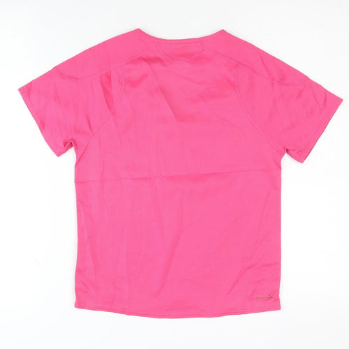 Decathlon Girls Pink T-Shirt, Size 18 Plus, Lightweight Sports Top