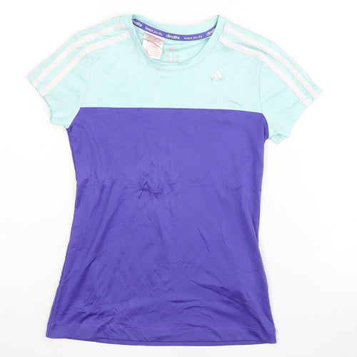 Adidas Girls Multicolour T-Shirt 9-10 Years Athletic Fit