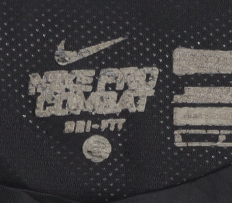 Nike Men's Black Blue Pro Combat Dri-Fit T-Shirt