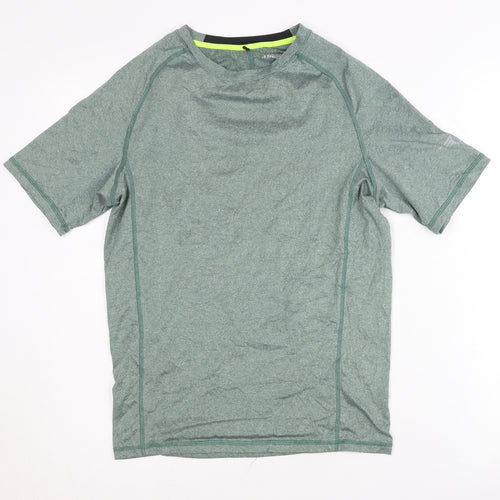 NYATHLETICS Men's Green Athletic T-Shirt, Size S