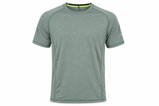 Front view of NYATHLETICS Men's Green Athletic T-Shirt, size S