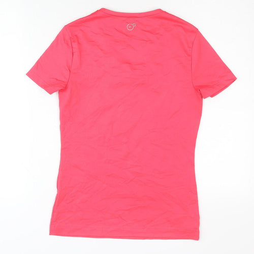 Puma Women's Red V-Neck T-Shirt, Size 10