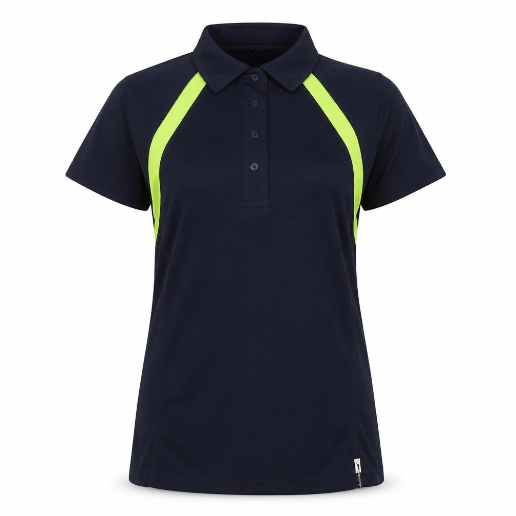 Front view of Slazenger Women's Blue 2XL Polo Shirt Activewear