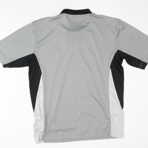 Spalding Men's Grey Black T-Shirt S