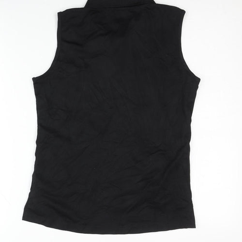 Icepeak Women's Black Sleeveless Polo Top Size 12