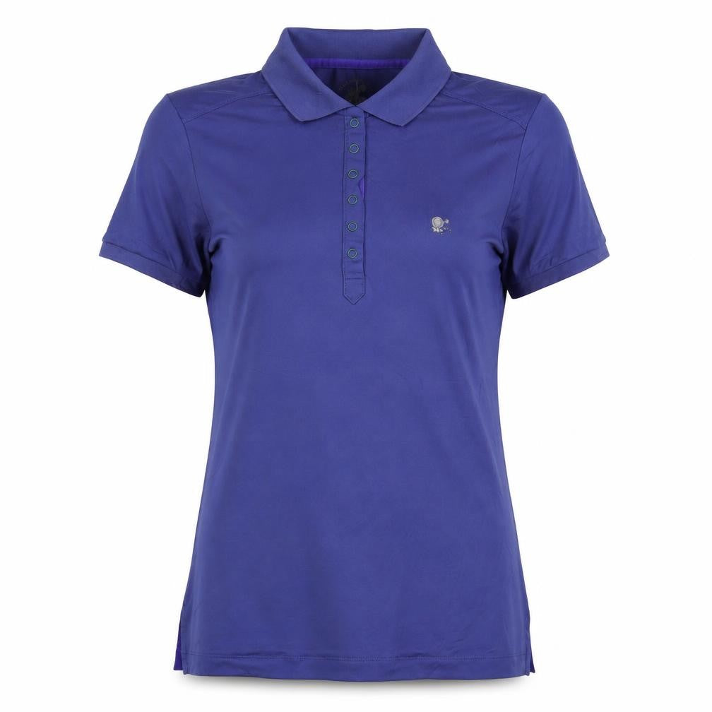 Front view of Urban Active Women's Purple Polo Shirt, size 8