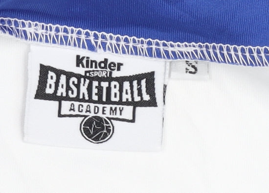 Kinder Men's White Basketball Tank Jersey S