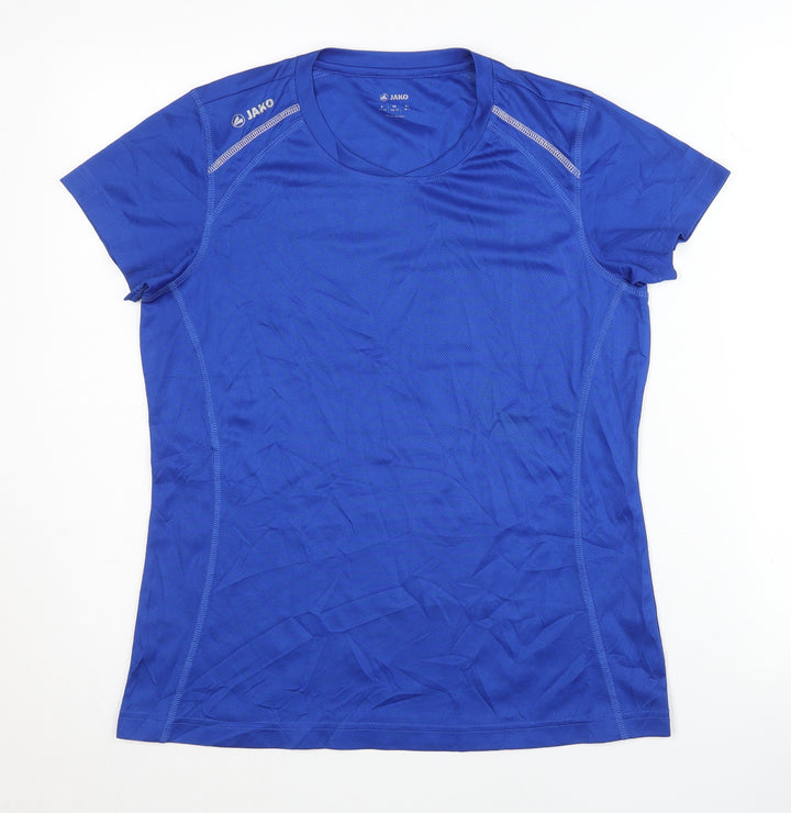 Jako Women's Blue Active T-Shirt Medium