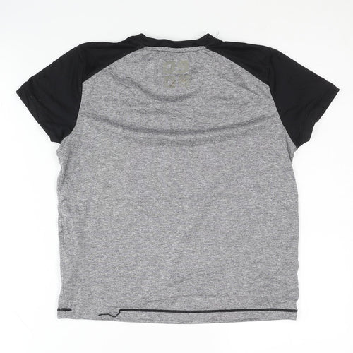Crivit Boys Grey Sports T-Shirt, 11-12 Years, Breathable