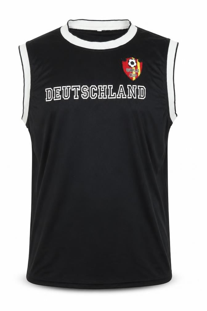 Deutschland Men's Black Sleeveless Jersey Tank Size L Sturmer