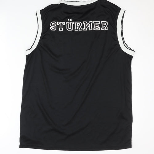 Deutschland Men's Black Sleeveless Jersey Tank Size L Sturmer