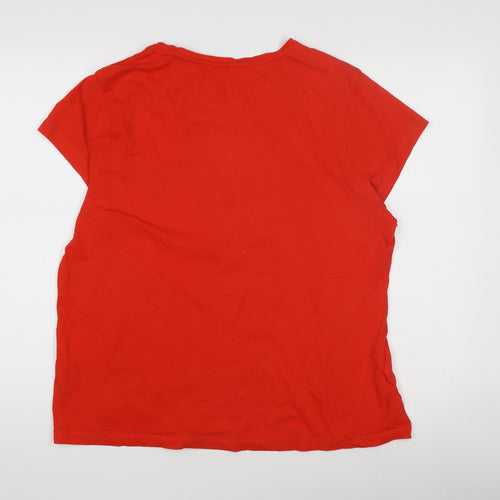 Stranger Things Women's Red T-Shirt, Size L, Casual