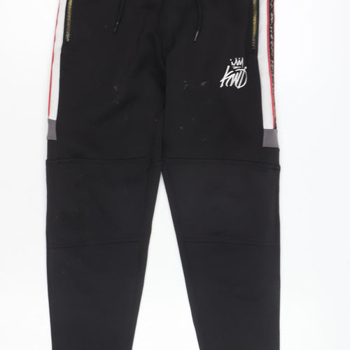 KWD Boys Black Jogger Trousers - Size 10-11 Years