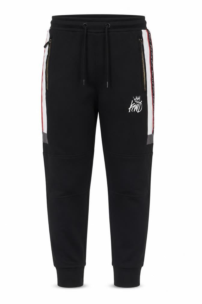 Front view of KWD boys’ black jogger trousers -, size 10-11, years