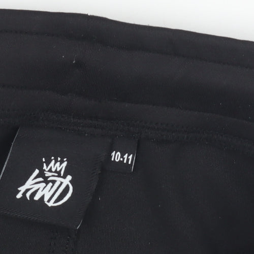 KWD Boys Black Jogger Trousers - Size 10-11 Years