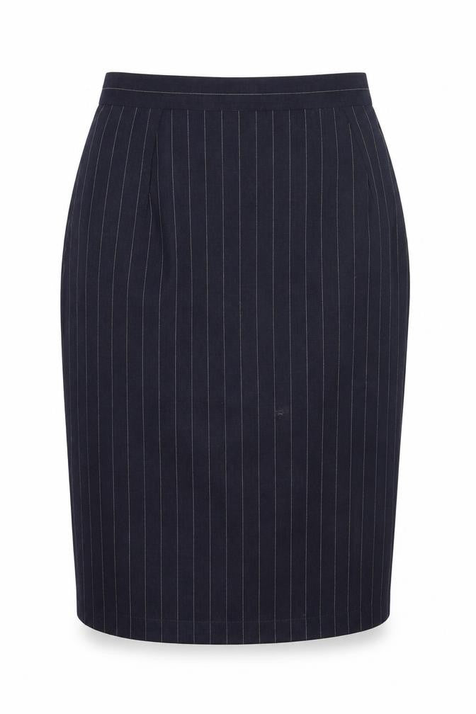 Carla Carini Women's Blue Striped Pencil Skirt Size 12