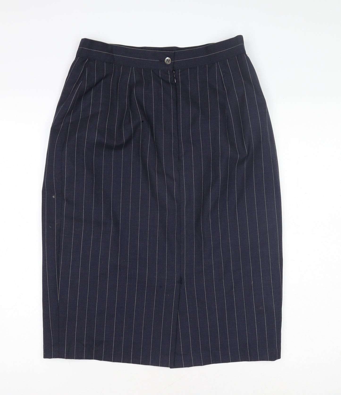 Carla Carini Women's Blue Striped Pencil Skirt Size 12