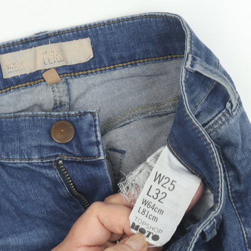 Topshop Women's Blue Skinny Jeans, Size 8, Stretch Fabric