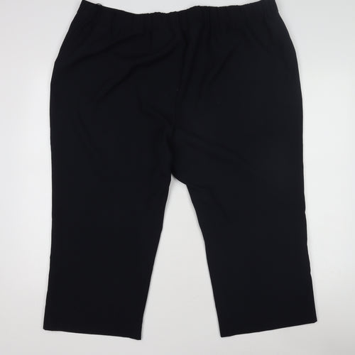 Bonmarche Women's Size 22 Black Straight Leg Trousers