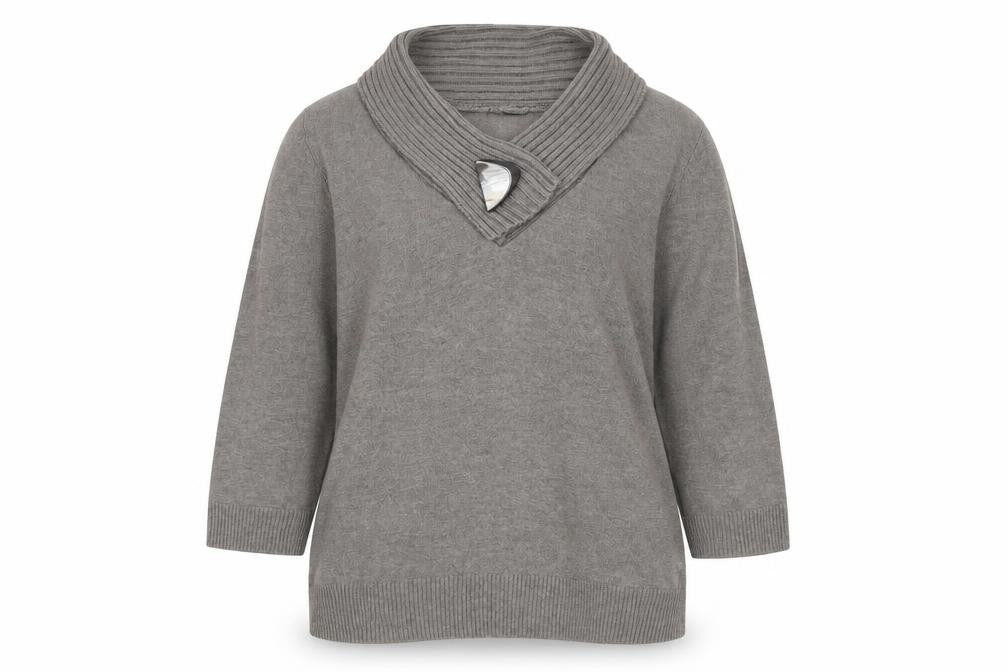 Front view of Alex & Co. Women's Grey jumper, size 12