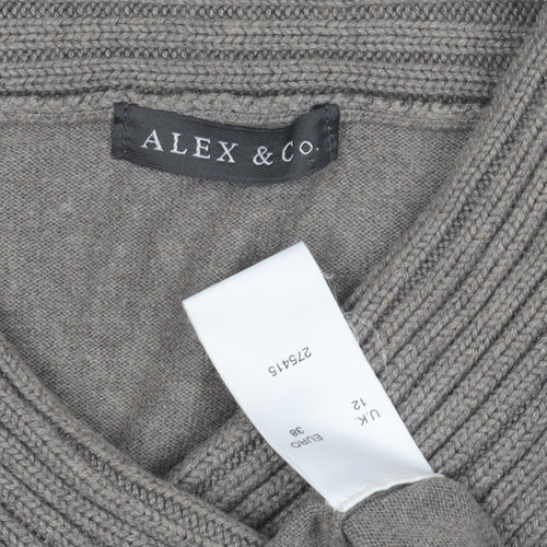 Alex & Co. Women's Grey Pullover Jumper, Size 12