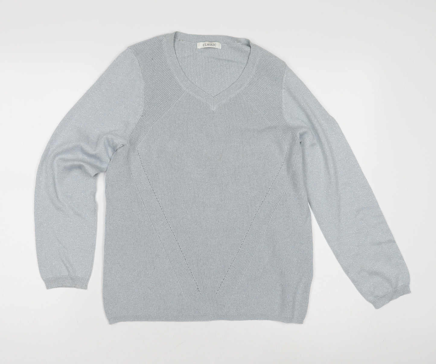 Marks and Spencer Women's Silver Pullover Jumper