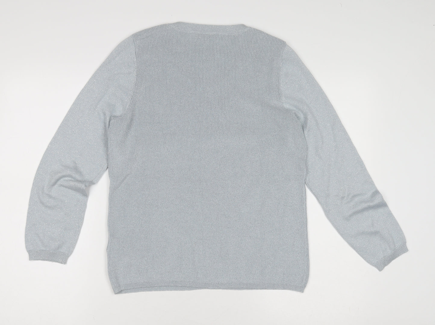 Marks and Spencer Women's Silver Pullover Jumper