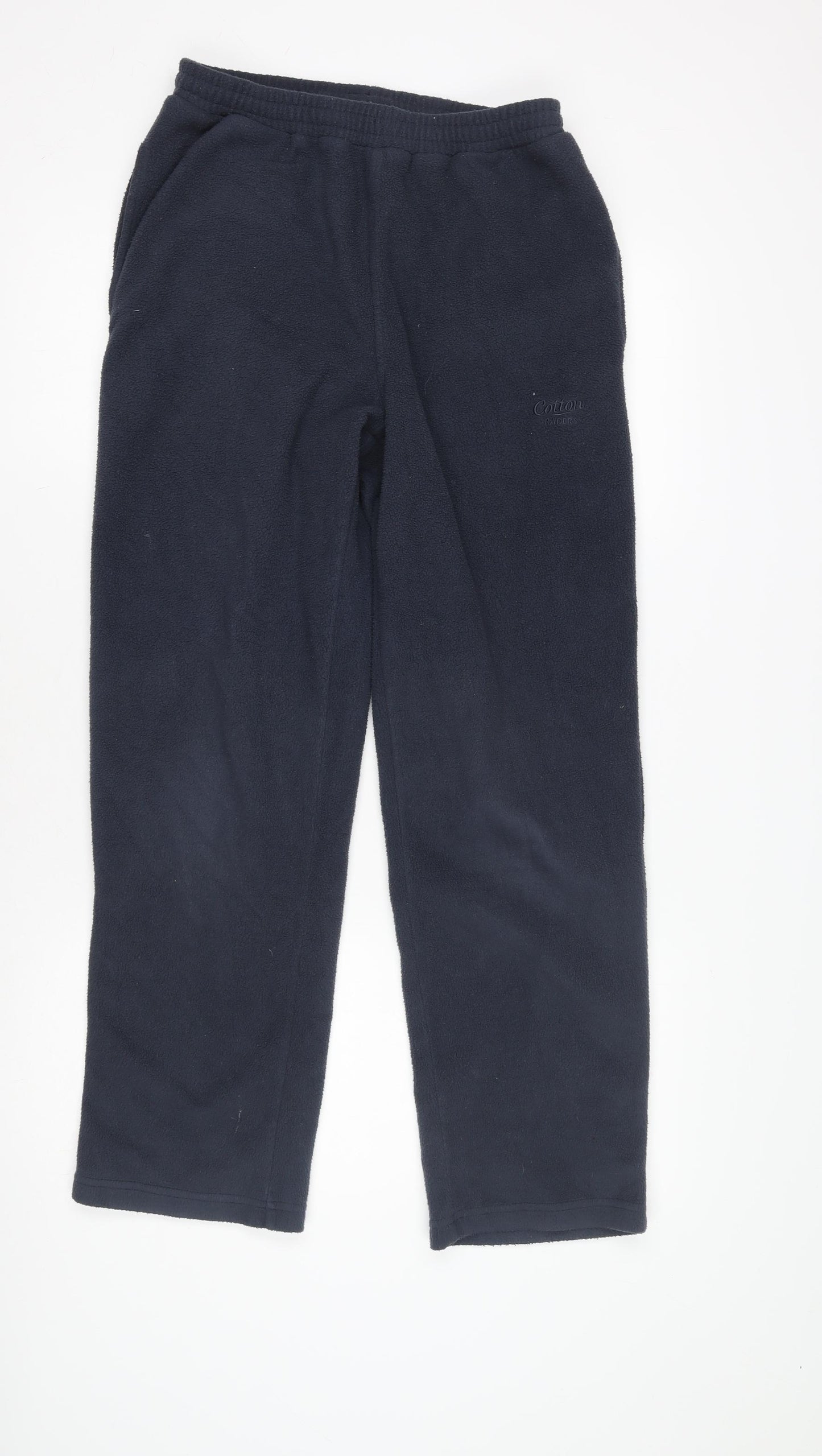Cotton Traders Men's Blue Fleece Lounge Pants S