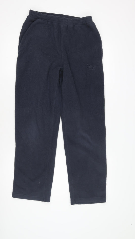 Cotton Traders Men's Blue Fleece Lounge Pants S