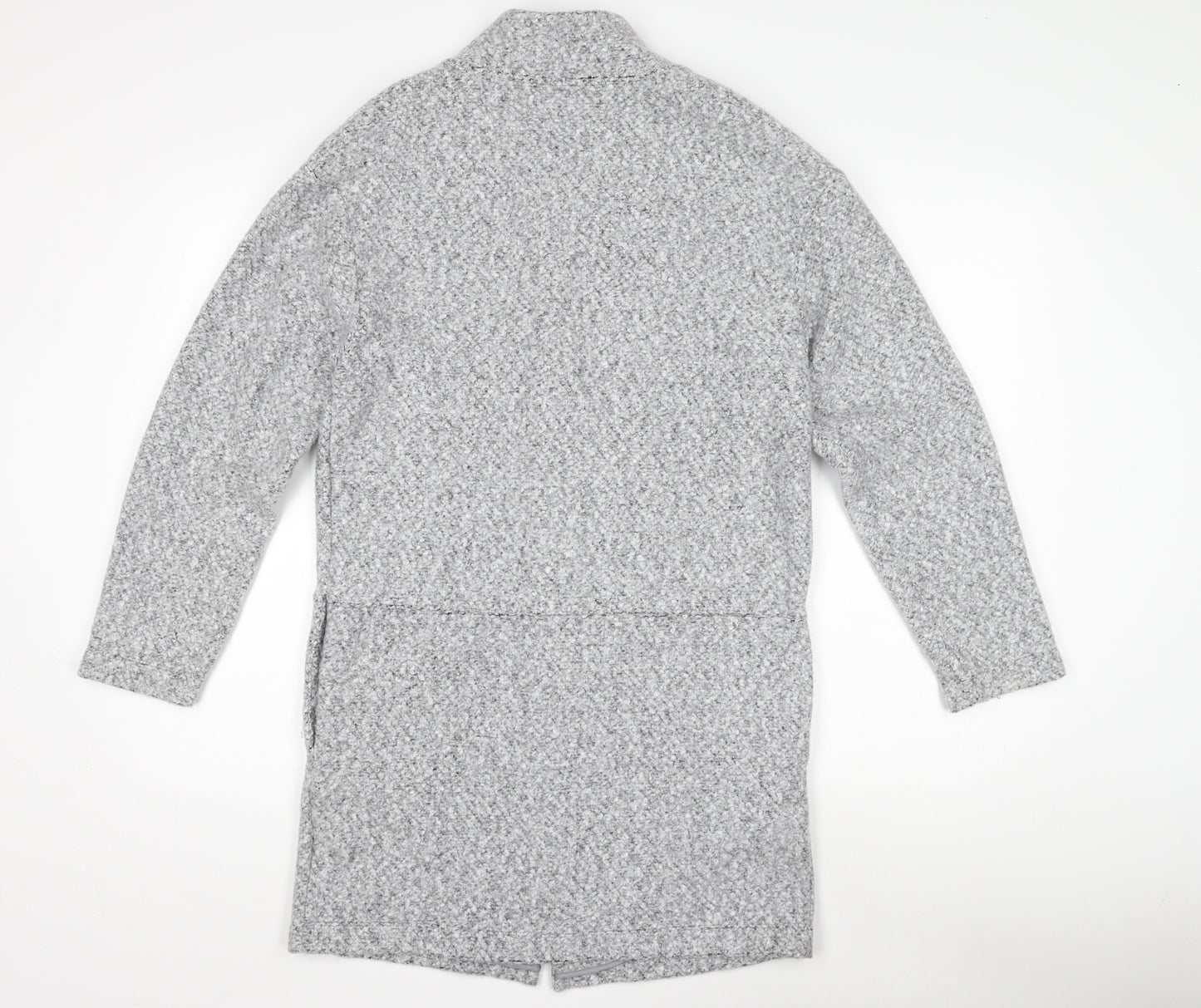 Marks and Spencer Women's Grey Wool Overcoat Size 10
