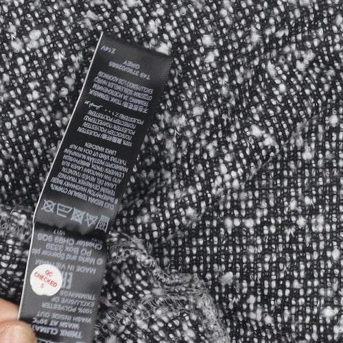 Marks and Spencer Women's Grey Wool Overcoat Size 10