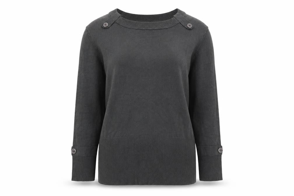 Kiss Collection Women's Black XL Boat Neck Jumper