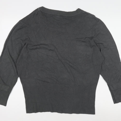 Kiss Collection Women's Black XL Boat Neck Jumper