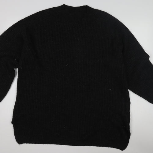 Pull & Bear Women's Black Pullover Jumper, Size 12
