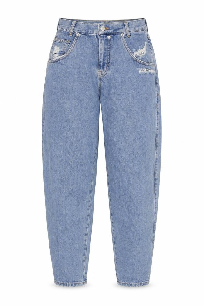 Pull&Bear Women's Blue Mom Jeans Size 8