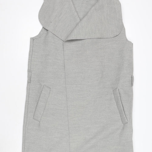 Zino Women's Grey Long Waistcoat, One Size