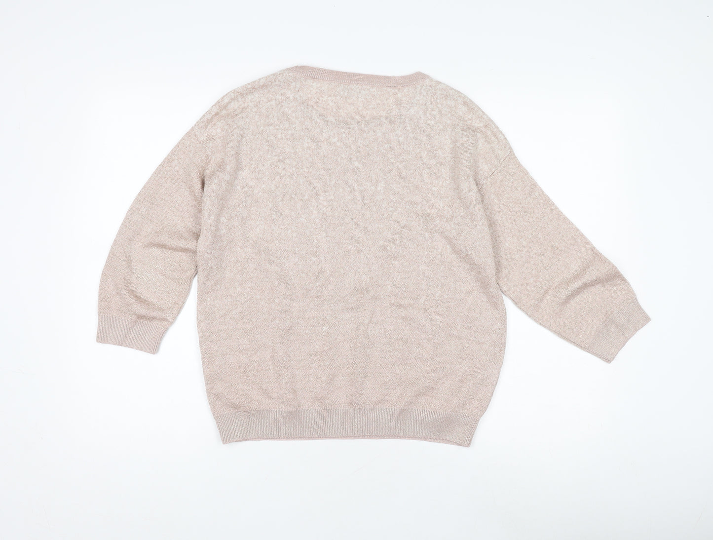 Marks and Spencer Women's Beige Pullover Jumper Size 12