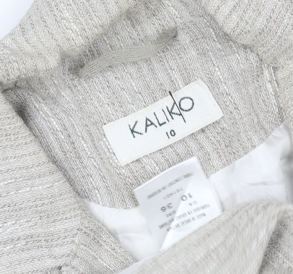 Kaliko Beige Linen Blazer Women's Size 10